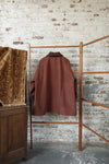 AVIVA JIFEI XUE 25 Autumn/Winter A-line Contrast Color Mac Jacket AJX-FW25-ALCMC-MRBWH-Madder Red